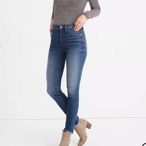 Madewell 10” high rise skinny jeans